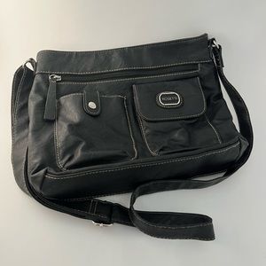 Rosetti Black Faux Leather Purse